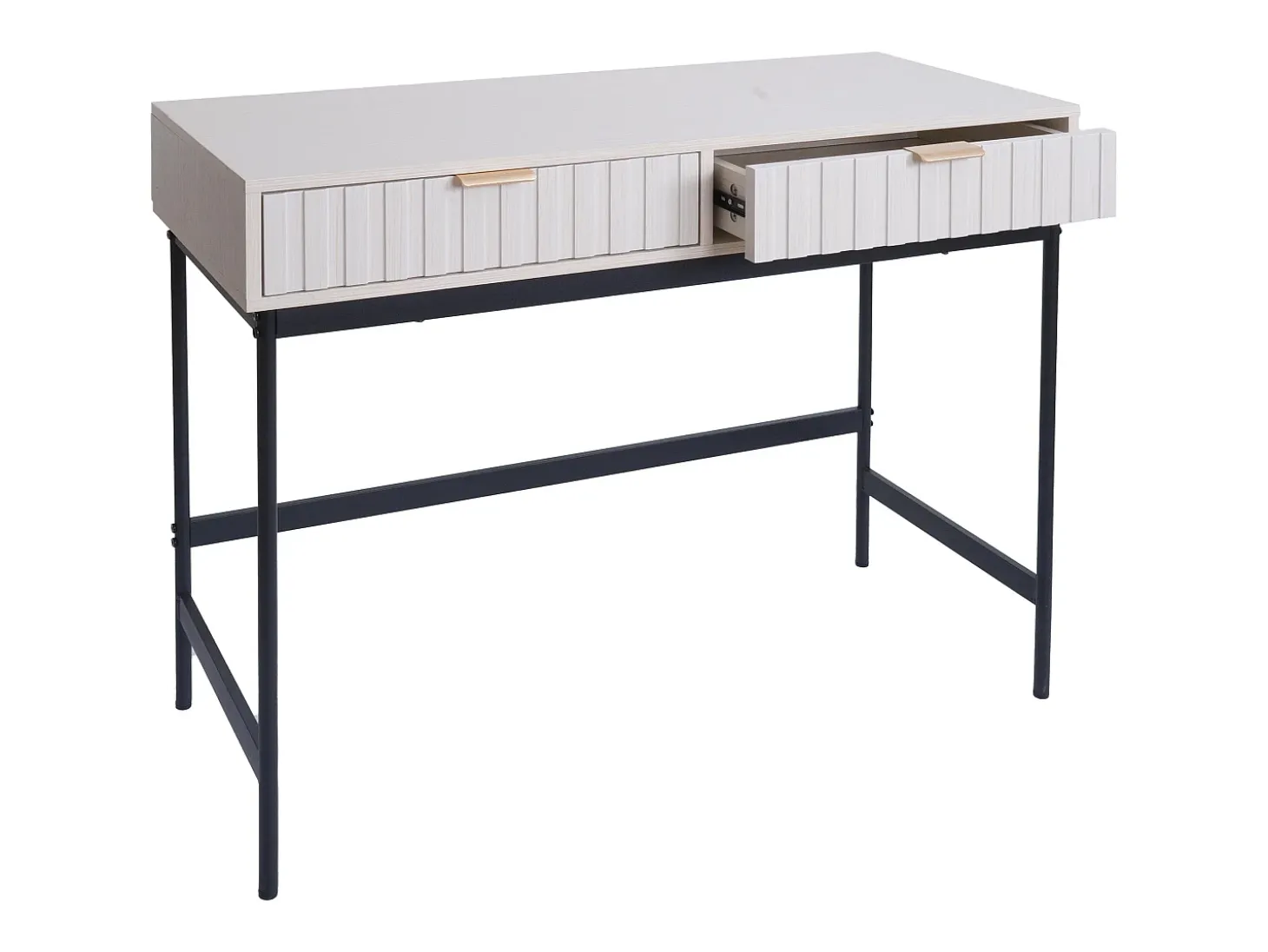 Mesa consola MCW-O41, aspecto madera blanco