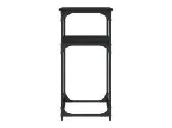 Mesa consola negra 75x35,5x75 cm madera de ingeniería