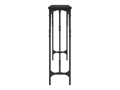 Mesa consola negra 180x23x75 cm madera de ingeniería