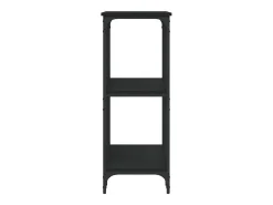 Mesa consola negra 102x35x90 cm madera de ingeniería