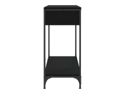 Mesa consola negra 75x34,5x75 cm madera de ingeniería
