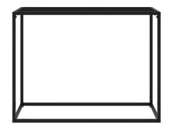 Mesa consola negra 100x35x75 cm Cristal templado