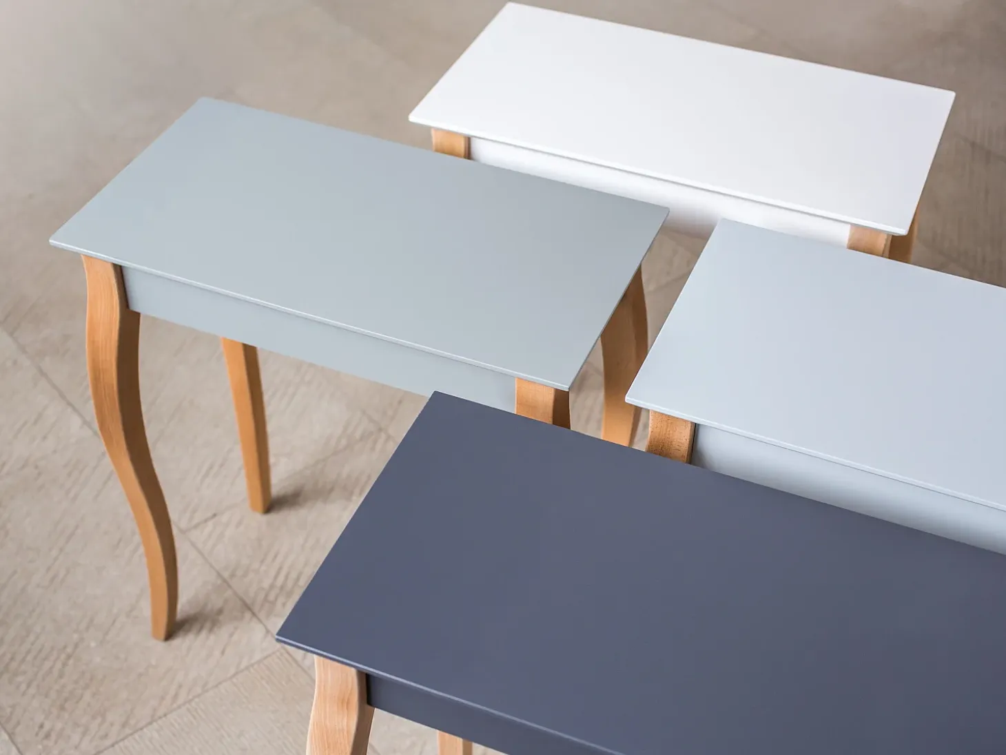 Mesa Consola Pequeña 85 x 35 cm Lillo Verde Salvia