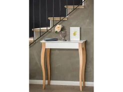 Mesa Consola Pequeña 65 x 35 cm Lillo Marrón Beige