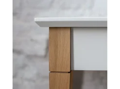 Mesa Consola Pequeña Con Estante 85 x 35 cm Mimo Blanca