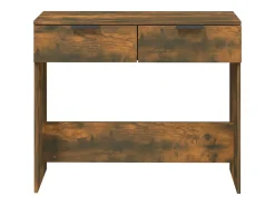 Mesa consola Roble ahumado 90x36x75 cm Madera de ingeniería