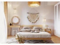 Mesa Consola Roble artesanal 90x80x39 cm – Estilo Escandinavo – Ideal como Tocador o Escritorio