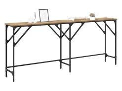 Mesa Consola Roble artisan 180 x 29 x 75 cm
