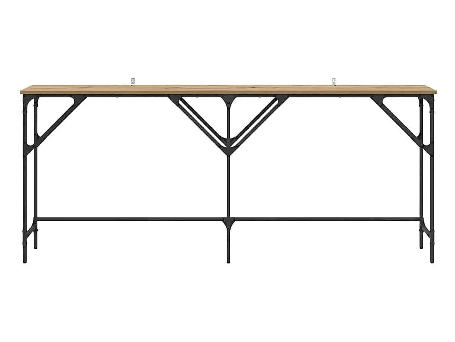 Mesa Consola Roble artisan 180 x 29 x 75 cm