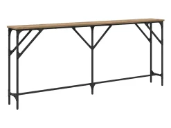 Mesa Consola Roble artisan 180 x 23 x 75 cm