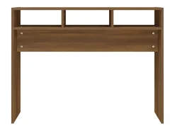 Mesa consola Roble marrón 105x30x80 cm Madera de ingeniería