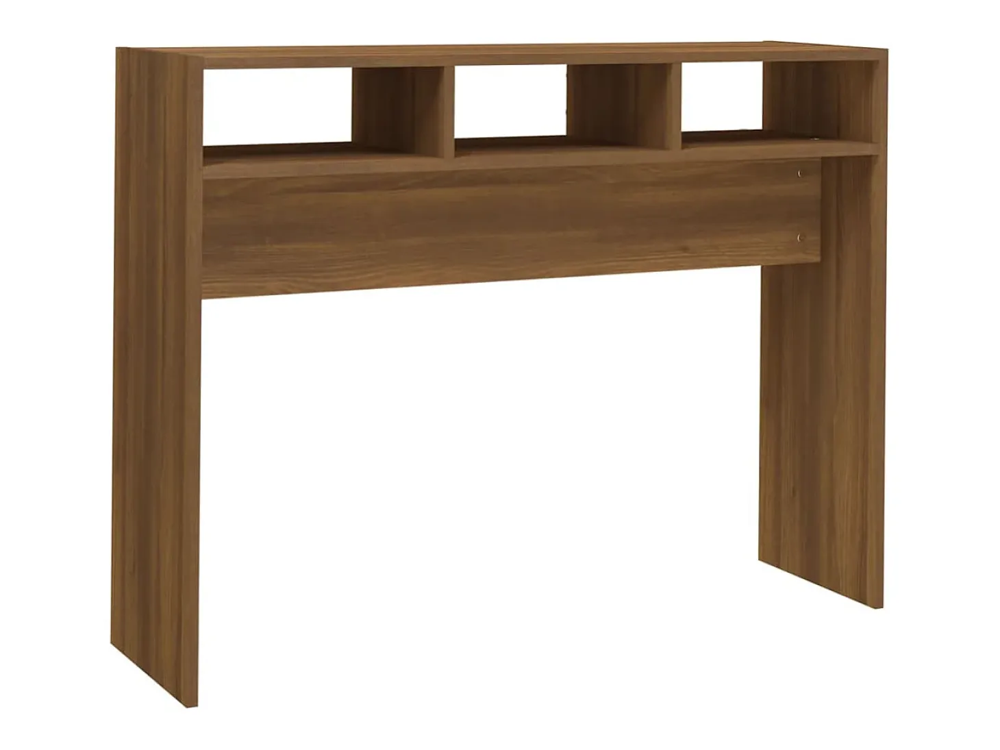 Mesa consola Roble marrón 105x30x80 cm Madera de ingeniería