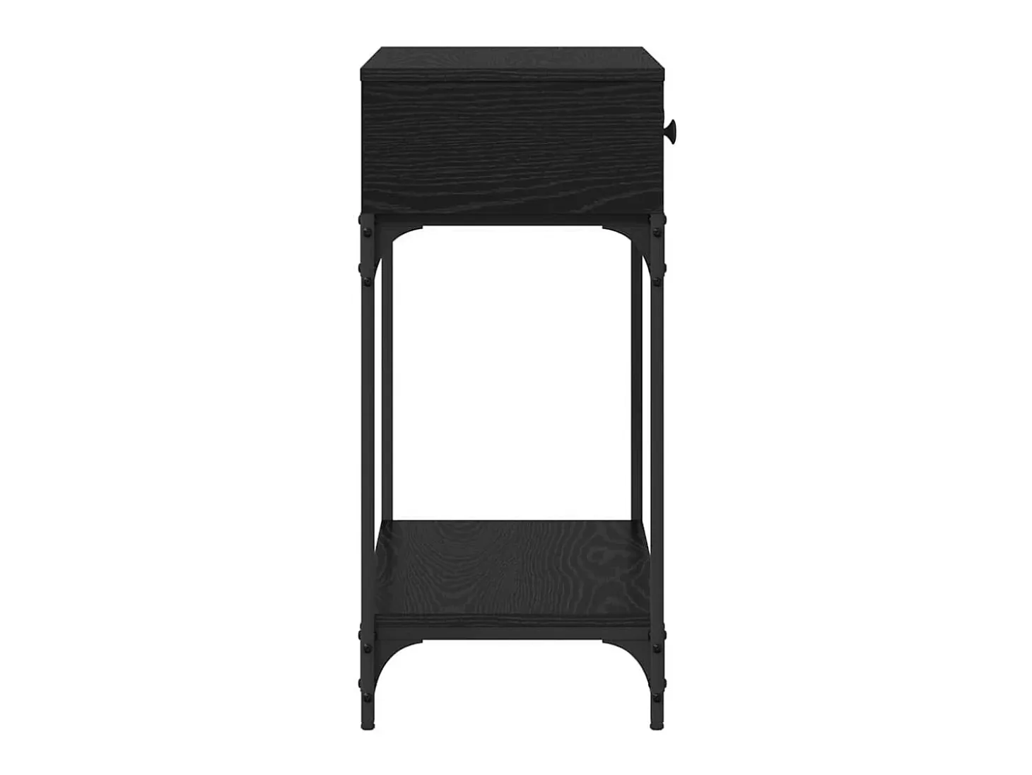 Mesa Consola Roble negro 75 x 34.5 x 75 cm Madera contrachapada