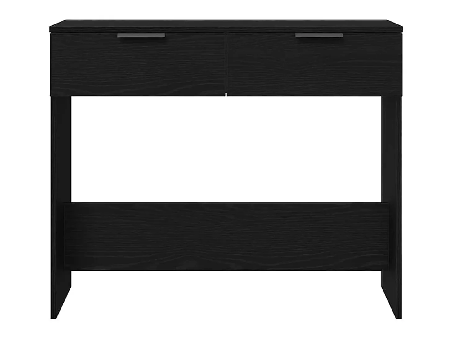 Mesa Consola Roble negro 90 x 36 x 75 cm Madera contrachapada