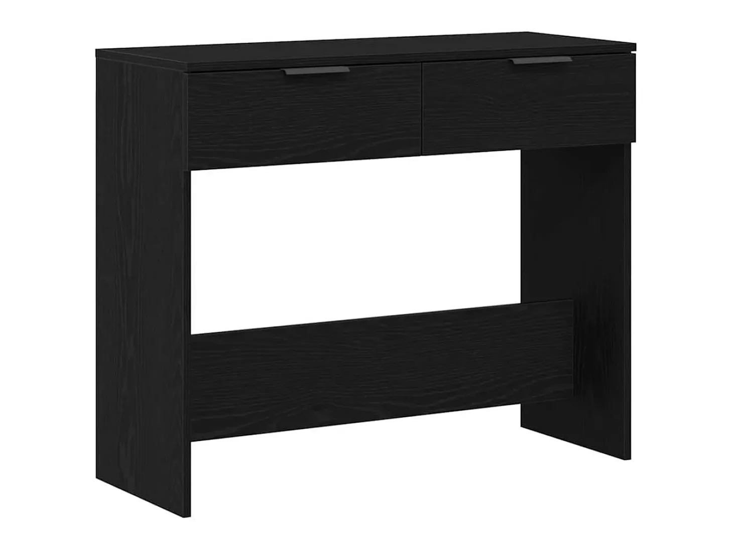 Mesa Consola Roble negro 90 x 36 x 75 cm Madera contrachapada