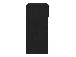 Mesa Consola Roble negro 90 x 36 x 75 cm Madera contrachapada