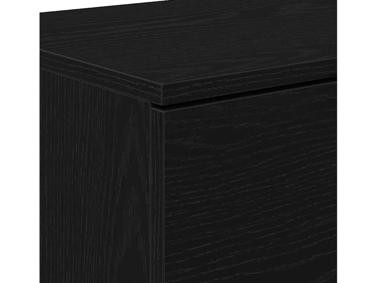 Mesa Consola Roble negro 90 x 36 x 75 cm Madera contrachapada