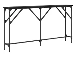 Mesa Consola Roble negro 140 x 23 x 75 cm