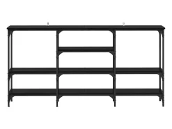 Mesa Consola Roble negro 160 x 29 x 80 cm Madera contrachapada