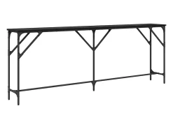Mesa Consola Roble negro 200 x 29 x 75 cm