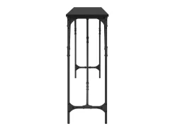 Mesa Consola Roble negro 200 x 29 x 75 cm