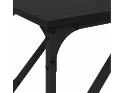 Mesa Consola Roble negro 200 x 29 x 75 cm