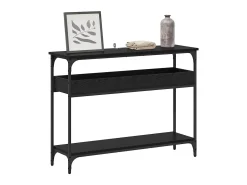 Mesa Consola Roble negro 100 x 29 x 75 cm Madera contrachapada