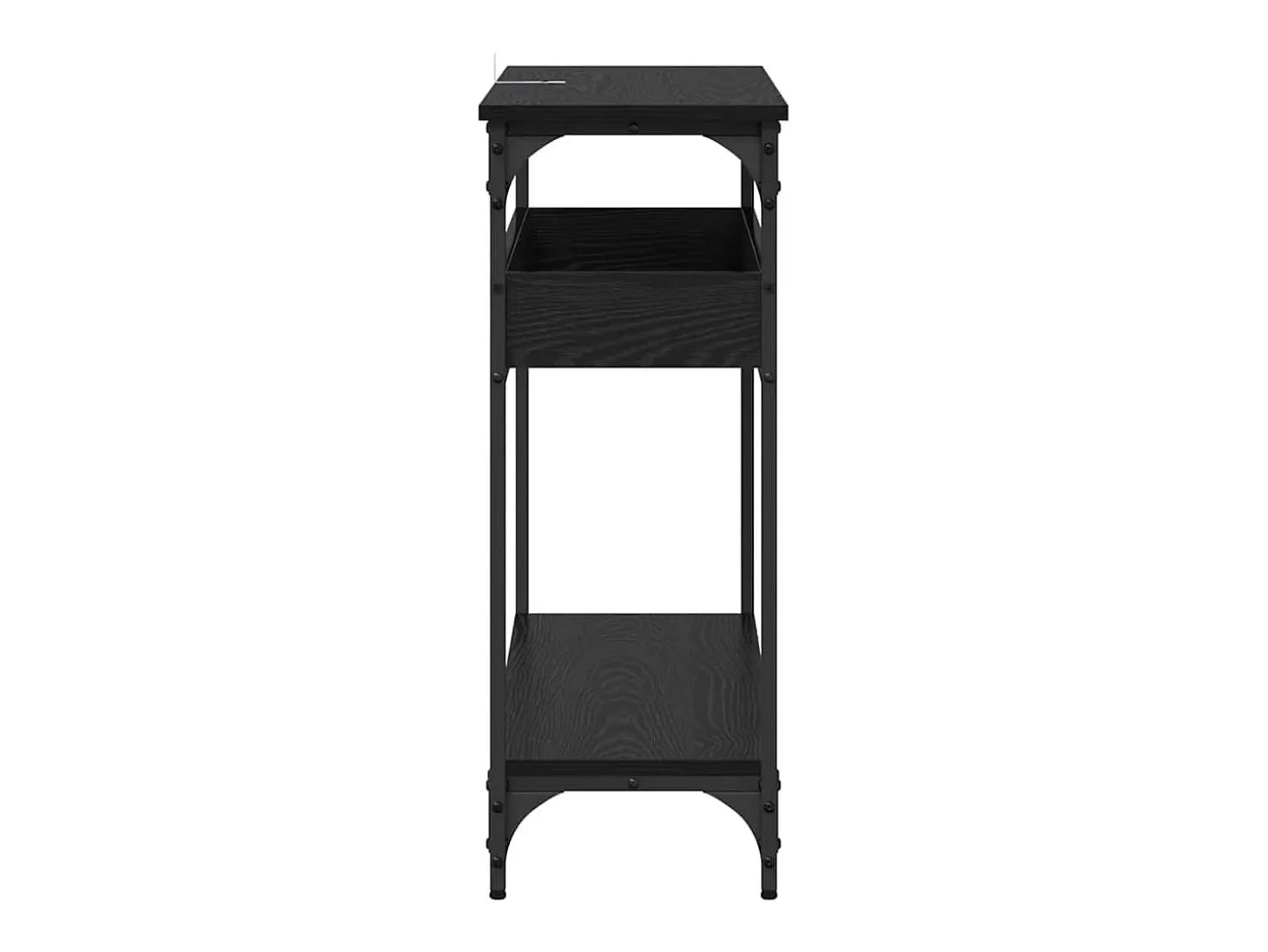 Mesa Consola Roble negro 100 x 29 x 75 cm Madera contrachapada