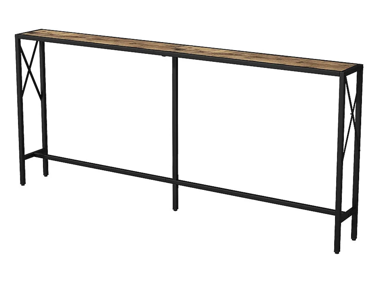 Mesa consola roble rústico 174x20x77 lima
