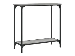 Mesa consola Sonoma gris 75x30,5x75 cm madera de ingeniería