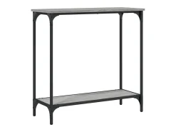 Mesa consola Sonoma gris 75x30,5x75 cm madera de ingeniería