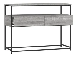 Mesa consola Sonoma gris 100x40x75 cm madera de ingeniería