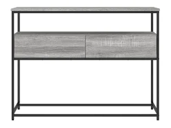 Mesa consola Sonoma gris 100x40x75 cm madera de ingeniería