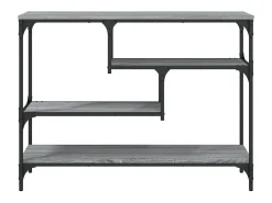 Mesa consola Sonoma gris 100x30x75 cm madera de ingeniería