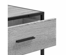 Mesa consola Sonoma gris 90x35x80 cm madera de ingeniería