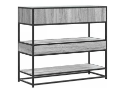 Mesa consola Sonoma gris 90x35x80 cm madera de ingeniería