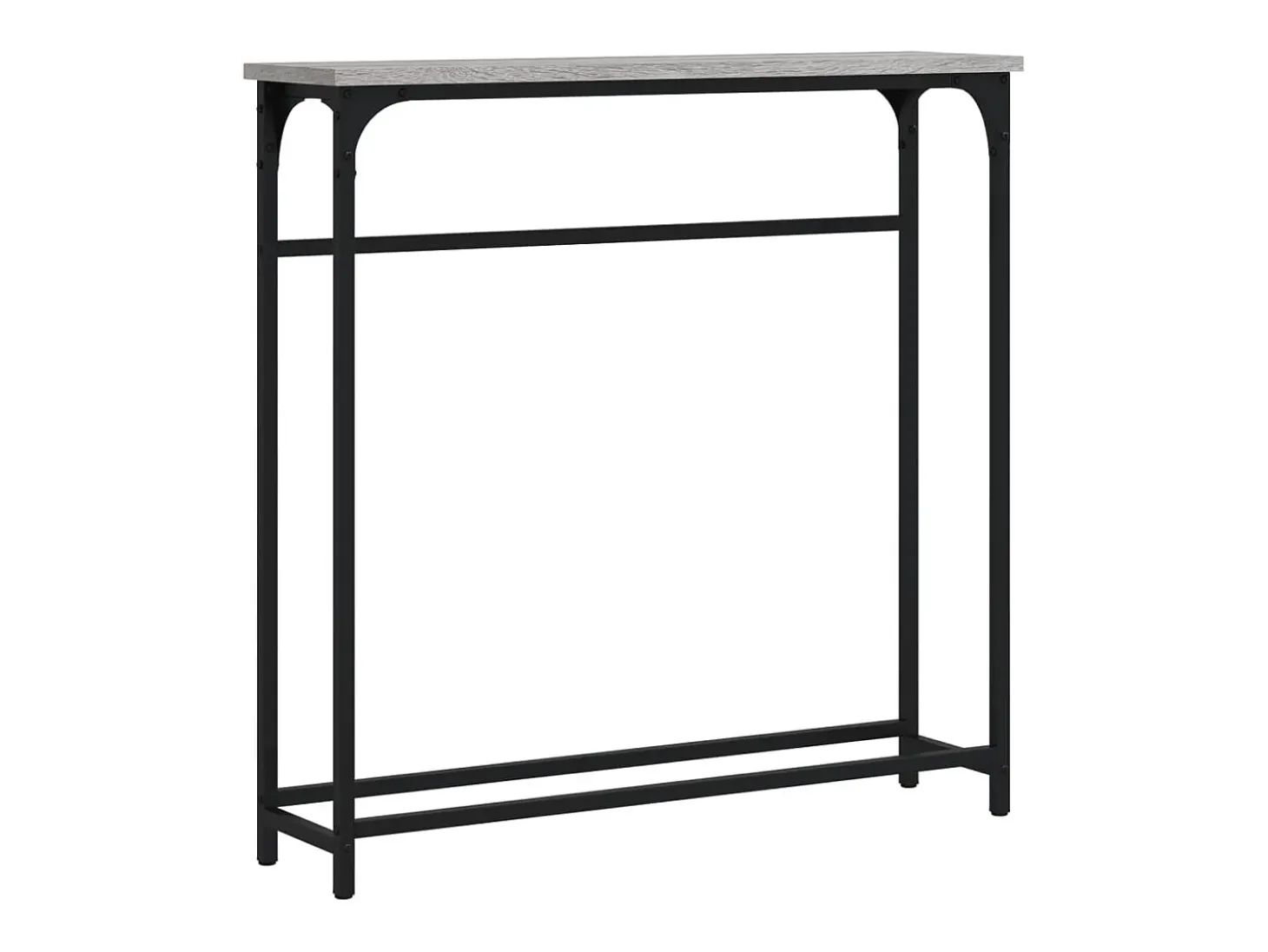 Mesa consola Sonoma gris 75x19,5x75 cm madera de ingeniería