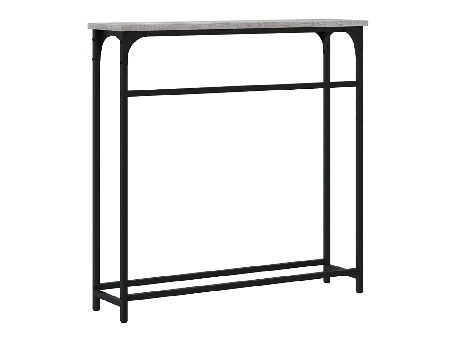 Mesa consola Sonoma gris 75x19,5x75 cm madera de ingeniería