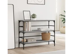 Mesa consola Sonoma gris 100x32x75 cm madera de ingeniería