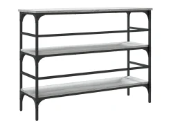 Mesa consola Sonoma gris 100x32x75 cm madera de ingeniería