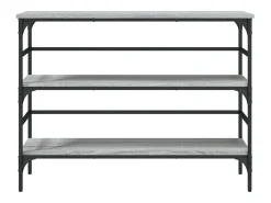 Mesa consola Sonoma gris 100x32x75 cm madera de ingeniería