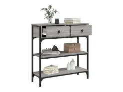 Mesa consola Sonoma gris 72,5x25x75 cm madera de ingeniería