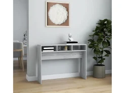 Mesa consola Sonoma gris 105x30x80 cm Madera de ingeniería