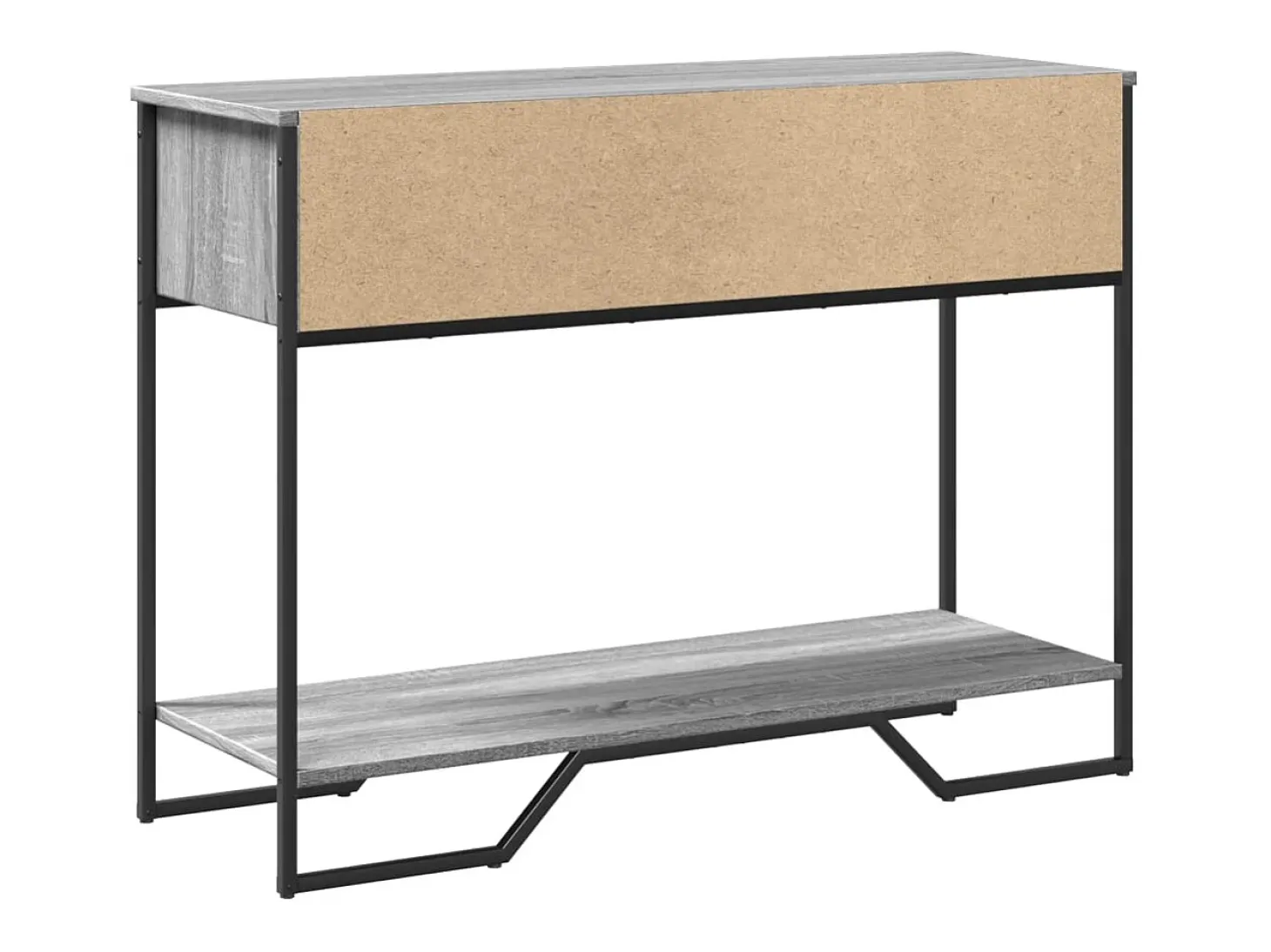 Mesa consola Sonoma gris 100x35x74,5 cm madera de ingeniería