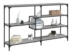 Mesa consola Sonoma gris 160x32x95 cm madera de ingeniería