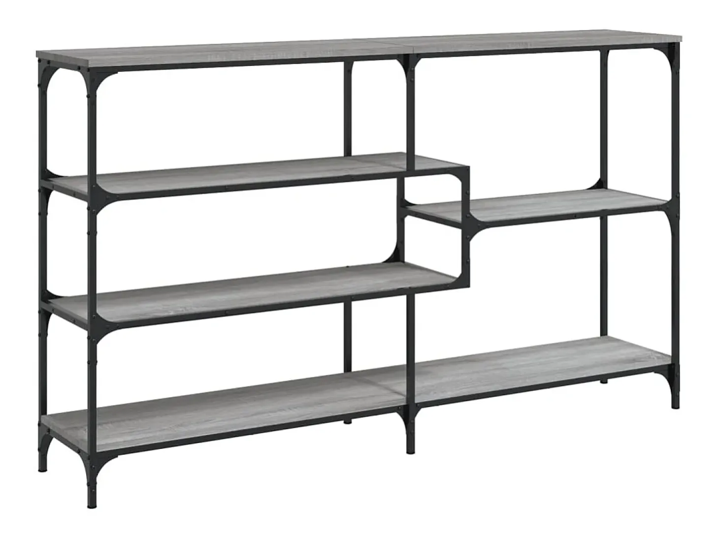 Mesa consola Sonoma gris 160x32x95 cm madera de ingeniería