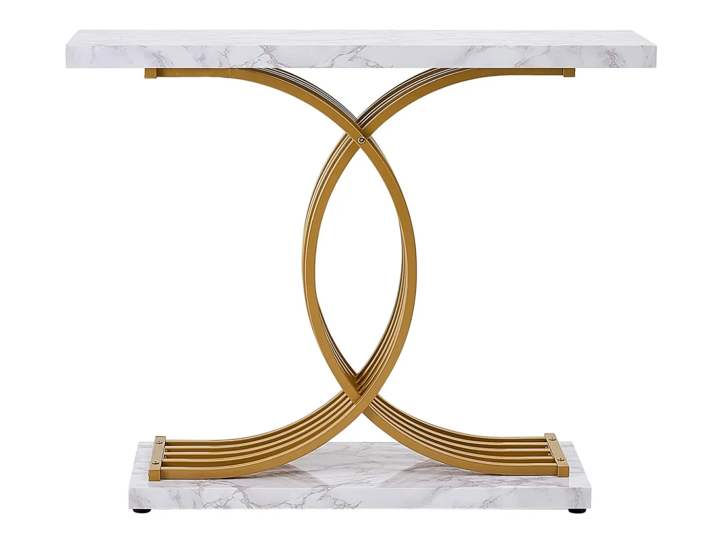 Mesa Consola SucceBuy 100 cm, 1 Nivel, Mesa Consola Estrecha para la Entrada y el Salón