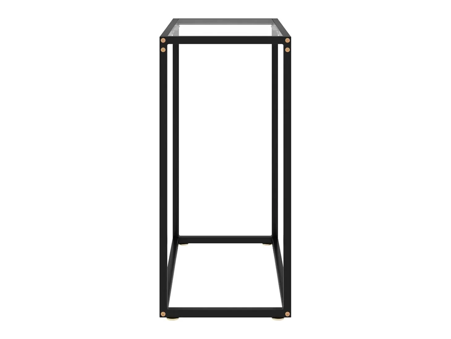 Mesa consola transparente 60x35x75 cm Cristal templado