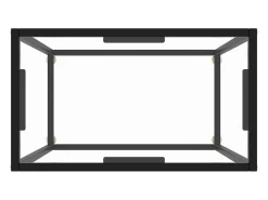Mesa consola transparente 60x35x75 cm Cristal templado