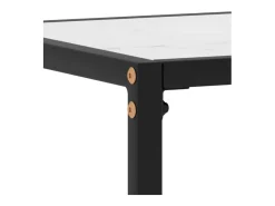 Mesa consola vidrio templado blanco 100x35x75 cm ES256162